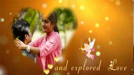 Vivah Muhurat - Golden Theme Flapping Hearts Slideshow Video
