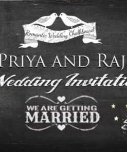 Chalk Out Crush Or Love - Creative Wedding Invitation Video