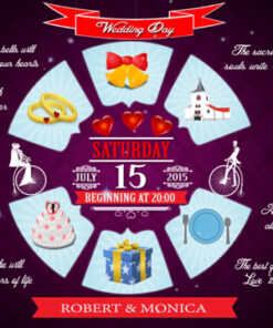 Cycling Couple - Animated Card Wedding Day Invitation