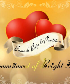 Two Hearts As One : Golden Theme With Hearts Video