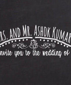 Wedding Sketches - Chalkboard Style Invitation Video