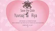 Pinkish Amigo - Wedding Bells Programme Reveal Save The Date Invitation Video | ID: 11255