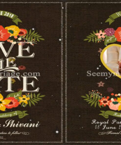 Chocolove - A Colourful Sparcle With Beautiful Flowers Decoration Chocolate Theme Wedding Save The Date Invitation Video