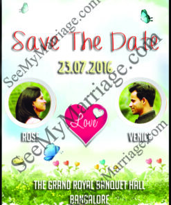 Butterfly Love - Save The Date Whatsapp E-card With Pics