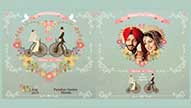 Tiffany Love - Cycle Animated Simple Western Style Couple Wedding Save The Date Invitation Video