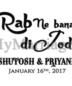 Rab Ne Bana Di Jodi - A Wedding Day Video With Cartoon Animated Black And White Theme Love Story