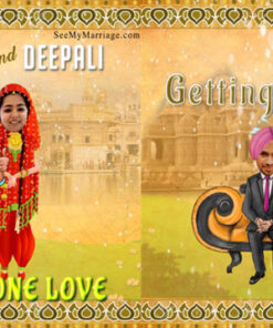 Two States, One Love - A Simple 2d Animated Interfaith, Engagement Save The Date Invitation Video