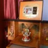 Auto Play Lcd Screen Luxury Cupboard Type Indian Traditional Video Wedding Card With Ganesh Statue