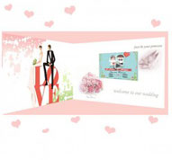Hearty Welcome - 7 Inch Lcd Video Wedding Invitation Card