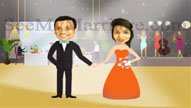 Dilwale Dulhania Le Jayenge - Animated Romantic Love Story Telling Train Theme Wedding Save The Date Invitation Video With Cari