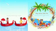 Thalikettu, Panchavadyam - Paper Boat Animated Simple Kerala Style Wedding Invitation Save The Date Video