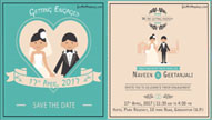 Animated Simple Modern Theme Wedding Invitation Gif Video