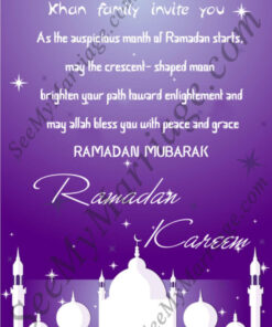 Salaam - Alaikum  -  Beautiful Taj Mahal Decorated Blue Theme Ramadan, Ramzan Festival Greeting Whatsapp E-card