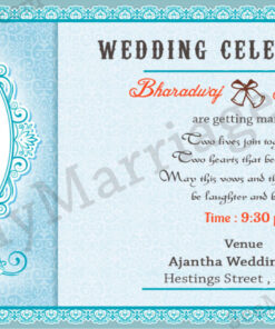 Shaadi Certificate - A Simple Modern Wedding Save The Date Invitation E-card