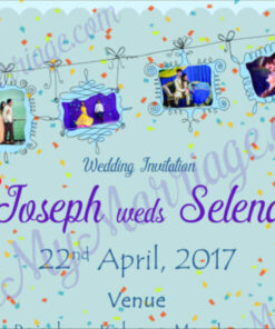 Love Is Everything - Classy Romantic Wedding Save The Date Whatsapp Invitation E-card With Hanging Picture Frames