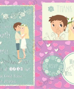 Our Love Is Here To Stay Forever - Save The Date Whatsapp Wedding E-card Invitation