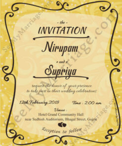 Forever Begins Today - A Simple Golden Theme Modern Save The Date Whatsapp Invitation E-card