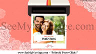 Polaroid Photo Clicks - Orange Theme Trendy Wedding Save The Date Invitation Video