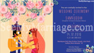 Radha Krishna Love - Cute Couple Animated Indian Traditional Wedding Save The Date Invitation Video