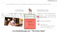 Perfect Match - A Stylish Love Theme Animated Wedding Save The Date Invitation Video