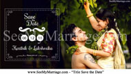 Title Save The Date - Text Animated With Single Image Simple Wedding Save The Date Invitation Video