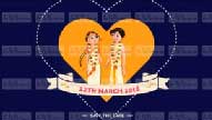 Popup Heart Dulha Dulhan - A Funky Cartoon Animated Wedding Save The Date Invitation Video