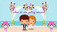 1947 Love Story - Animated Cute Cartoon Wedding Save The Date Video