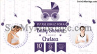Baby Shower Purple Theme Animated Invitation Video