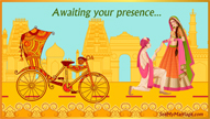 Sehra Bandi - Rickshaw Animated Indian Traditional Wedding Invitation Video