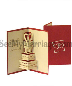 Stylish Laser Cut Wedding Invitation Card - Pack Of 100