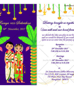 Traditional Tamil Save The Date Whatsapp Card