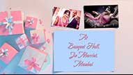 Come Fly Away - Classical Blue Theme Animation Wedding Invitation Video With Wedding Car And Cake
