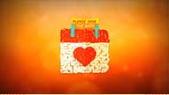 Calender Theme Animated Wedding Save The Date Video