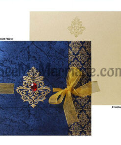 Traditional Type Laser Cut Wedding Invitation Card - Pack Of 100