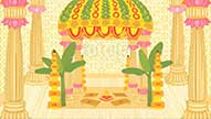 Lagan - Animated Video With Photo Frames Showing The Elegent Rajasthani Theme As Background Wedding Save The Date Video