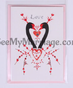 Pink Color Laser Cut Wedding Invitation Card - Pack Of 100
