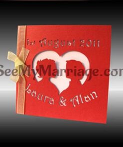 Elegant Laser Cut Wedding Invitation Card - Pack Of 100