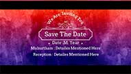 Roses Are Red, Violets Are Blue - Combination Of Colors With Love Heart Animation Wedding Invitation Video