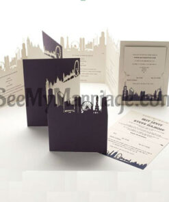 Rich Laser Cut Wedding Invitation Card - Pack Of 100