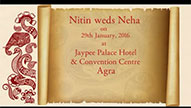 Traditional Simple Whiteboard Hindu Animated Wedding Save The Date Invitation Video