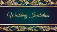 We Are Holding Hands With Designed Floral Animated Wedding Invitation Video