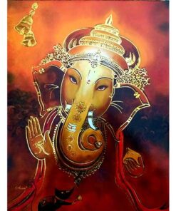 Red Theme Ganesh - 9732 Msc 741 Wedding Invitation Card