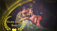 Traditional Elegant Stylish Indian Wedding Invitation Video With Gold Sparkle Pic Reveal Backgrounds
