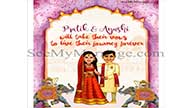 A Blessing For Wedding - Traditional Watercolor Theme Indian Wedding Save The Date Invitation Video