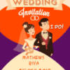 I Do! Yes, I Do!! - Modern Christian Style Cartoon Couple Theme Wedding Save The Date Gif