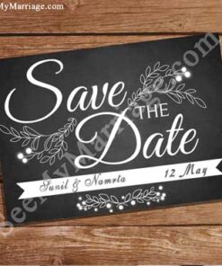 Black Grape - A Chalk Board Designed Model Invitation E-card