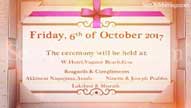 Simple Visual Card Wedding Invitation Save The Date Video
