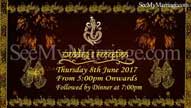 Shehnai Dholi - 3d Motion Graphic, Golden Sparkle Lord Ganapathi Animated Traditional Hindu Wedding Invitation Video Without Ph
