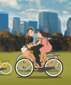 Baby Coming Soon Whatsapp Invitation Video With Animated Cartoons