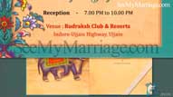 Kanyavaran - Animated Wedding Card With Designed Peacock Save The Date Invitation Video